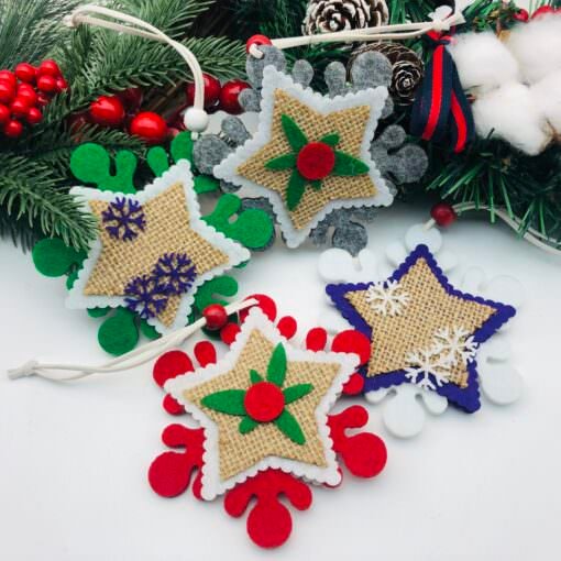 Felt Hangers shaped as stars