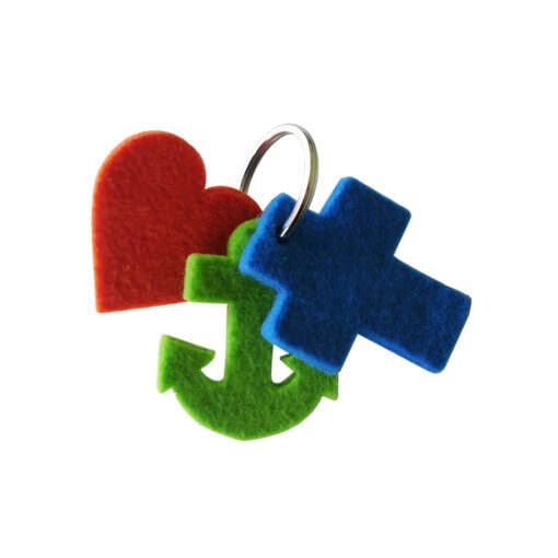 Shape based Felt keychain